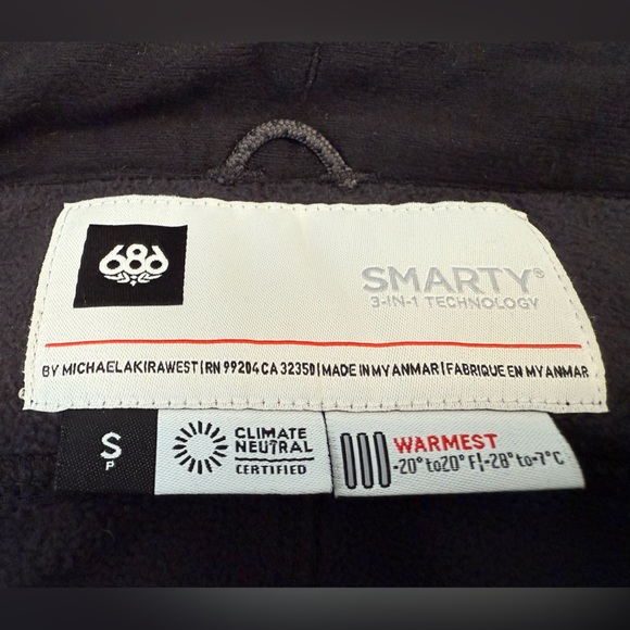 686 Smarty 3-in-1 detachable layering system fleece men’s pants snowboarding ❄️ - Picture 2 of 11